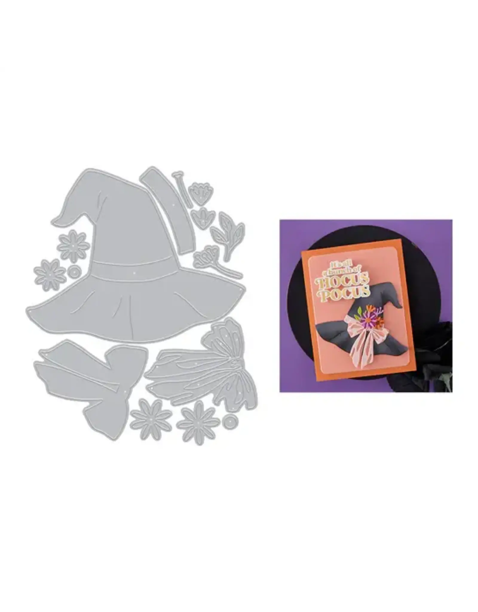 HERO ARTS HERO ARTS HOCUS POCUS COLLECTION WITCH'S HAT ETCHED DIE SET