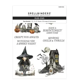 SPELLBINDERS SPELLBINDERS SIMPLY MADE COLLECTION STAY SPOOKY RUB-ON TRANSFERS