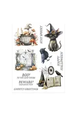 SPELLBINDERS SPELLBINDERS SIMPLY MADE COLLECTION STAY SPOOKY RUB-ON TRANSFERS
