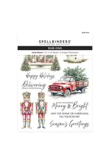 SPELLBINDERS SPELLBINDERS SIMPLY MADE COLLECTION JOYFUL WISHES RUB-ON TRANSFERS