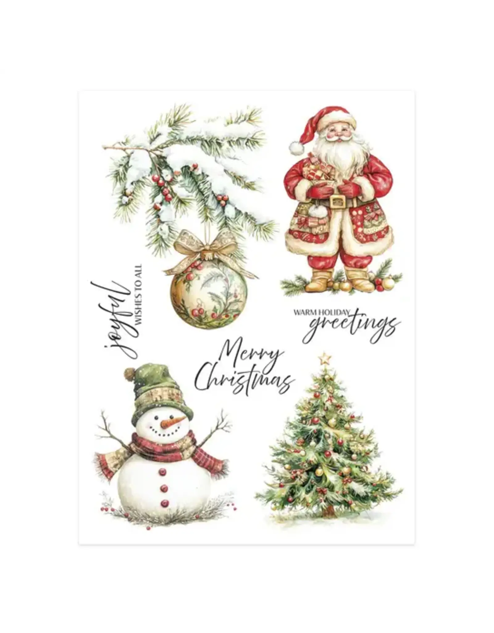 SPELLBINDERS SPELLBINDERS SIMPLY MADE COLLECTION JOYFUL WISHES RUB-ON TRANSFERS