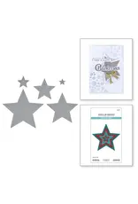SPELLBINDERS SPELLBINDERS LISA HORTON ALL ABOUT CHRISTMAS COLLECTION ESSENTIAL STARS ETCHED DIE SET
