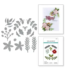 SPELLBINDERS SPELLBINDERS LISA HORTON ALL ABOUT CHRISTMAS COLLECTION CHRISTMAS FOLIAGE ETCHED DIE SET