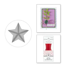SPELLBINDERS SPELLBINDERS HOLIDAY MAGIC COLLECTION SUPER STAR MINI 3D WAX SEAL