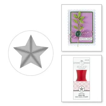 SPELLBINDERS SPELLBINDERS HOLIDAY MAGIC COLLECTION SUPER STAR MINI 3D WAX SEAL