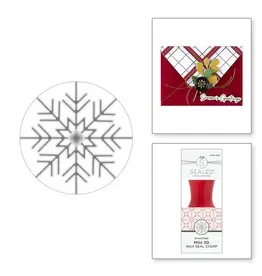 SPELLBINDERS SPELLBINDERS HOLIDAY MAGIC COLLECTION SNOWFLAKE MINI 3D WAX SEAL