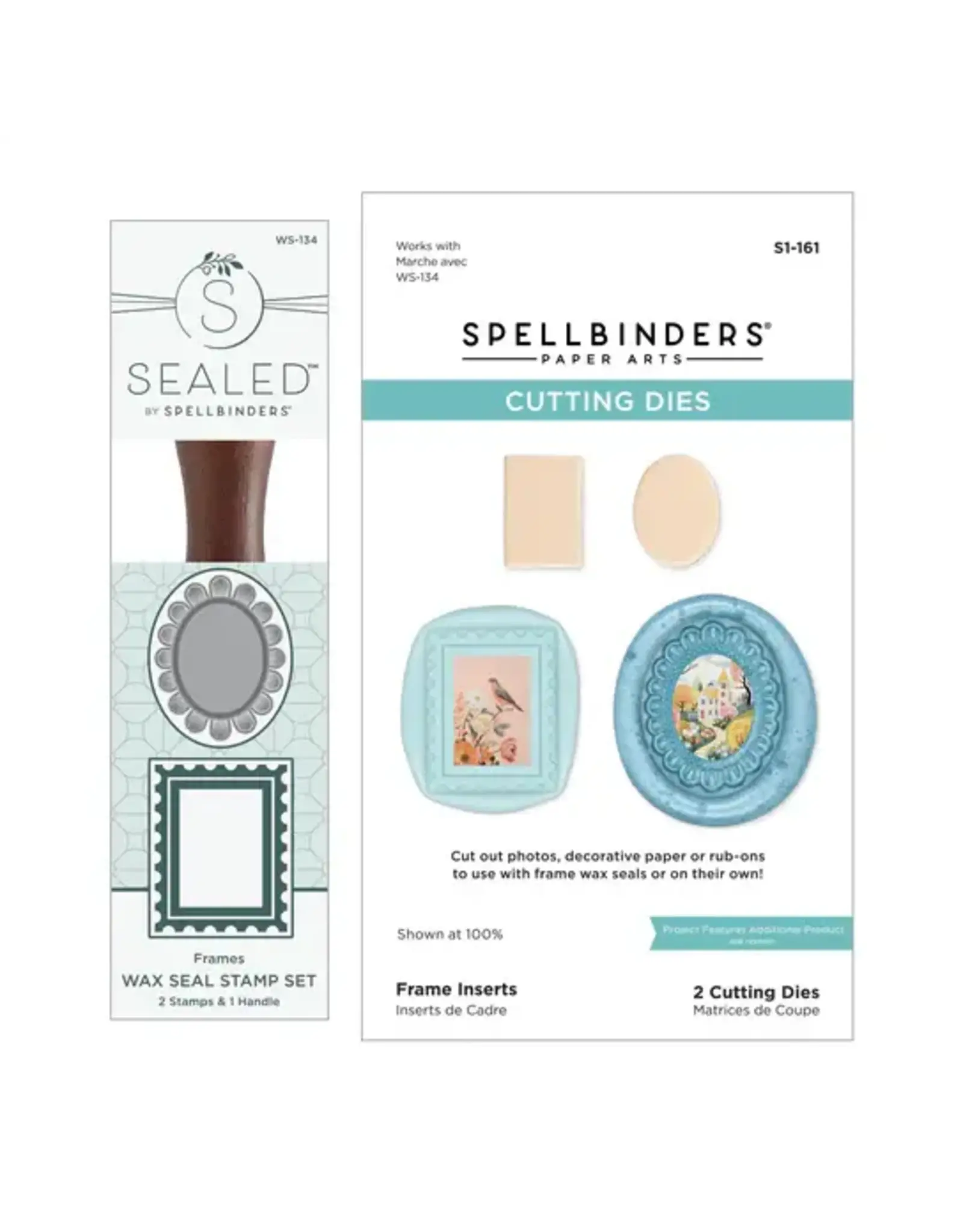 SPELLBINDERS SPELLBINDERS HOLIDAY MAGIC COLLECTION WAX SEAL STAMP AND DIE BUNDLE
