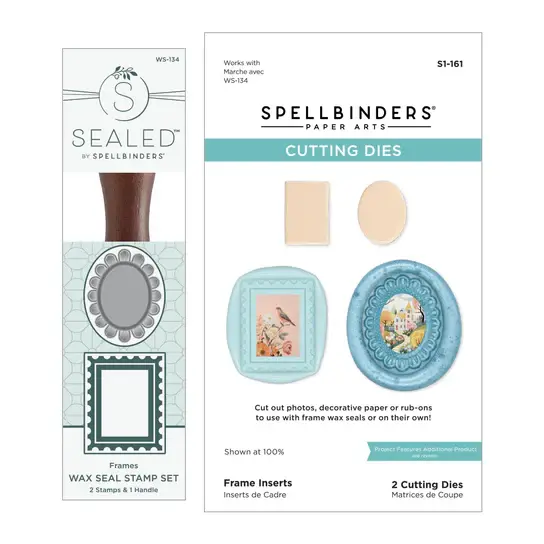 SPELLBINDERS SPELLBINDERS HOLIDAY MAGIC COLLECTION WAX SEAL STAMP AND DIE BUNDLE