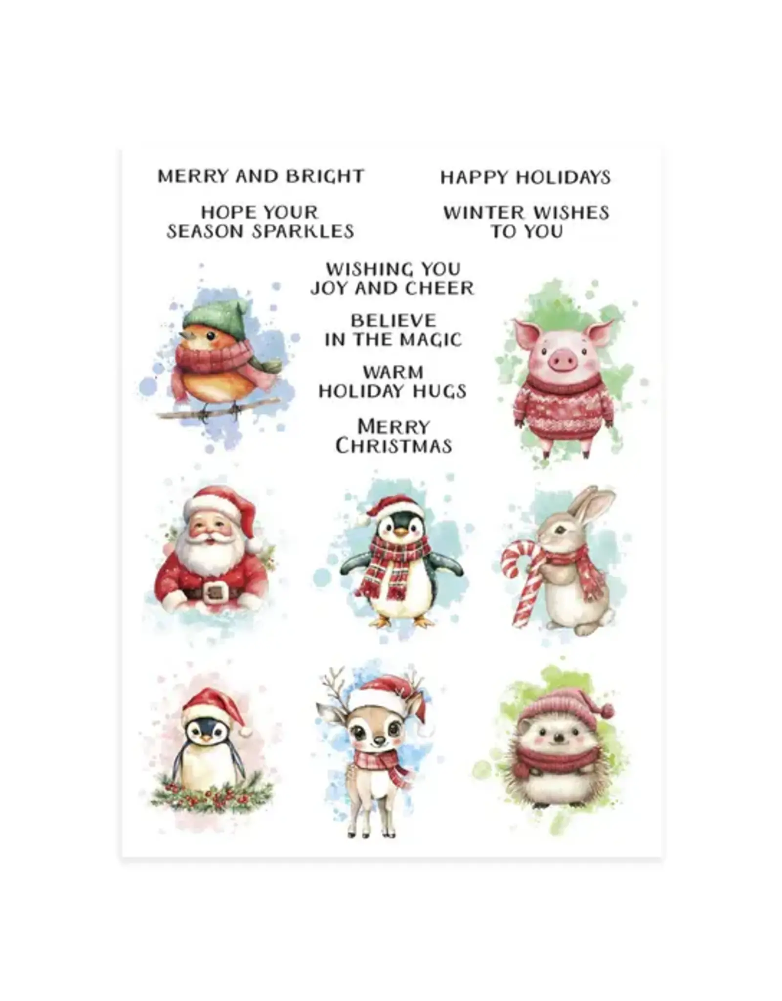 SPELLBINDERS SPELLBINDERS HOLIDAY MAGIC COLLECTION HOLIDAY MAGIC RUB-ON TRANSFERS