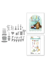 SPELLBINDERS SPELLBINDERS SIMPLE STORIES SAY CHEESE CLASSIC POOH COLLECTION CLASSIC POOH BIRTHDAY ACCESSORIES ETCHED DIE SET