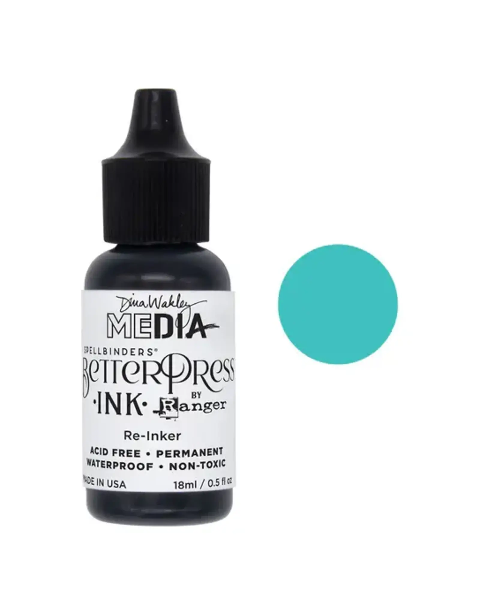 SPELLBINDERS SPELLBINDERS BETTERPRESS DINA WAKLEY TURQUOISE REINKER 0.5oz