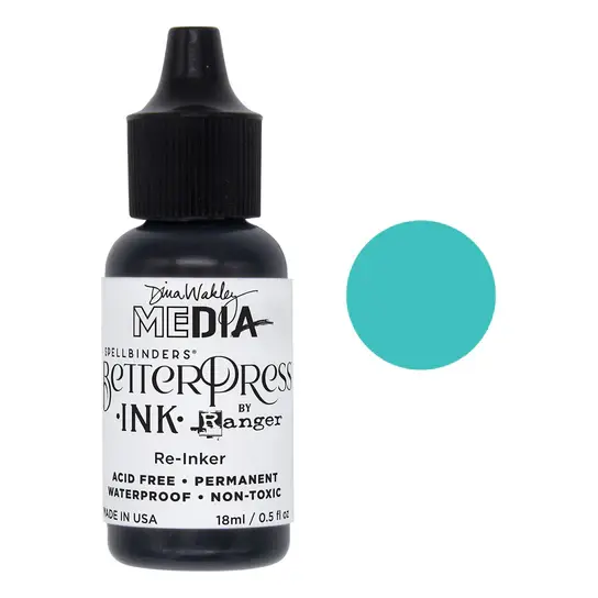 SPELLBINDERS SPELLBINDERS BETTERPRESS DINA WAKLEY TURQUOISE REINKER 0.5oz