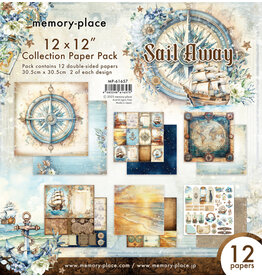 MEMORY-PLACE MEMORY-PLACE SAIL AWAY 12x12 COLLECTION PACK 12 SHEETS