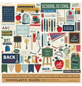 CARTA BELLA CARTA BELLA BACK TO SCHOOL ELEMENTS 12x12 CARDSTOCK STICKERS