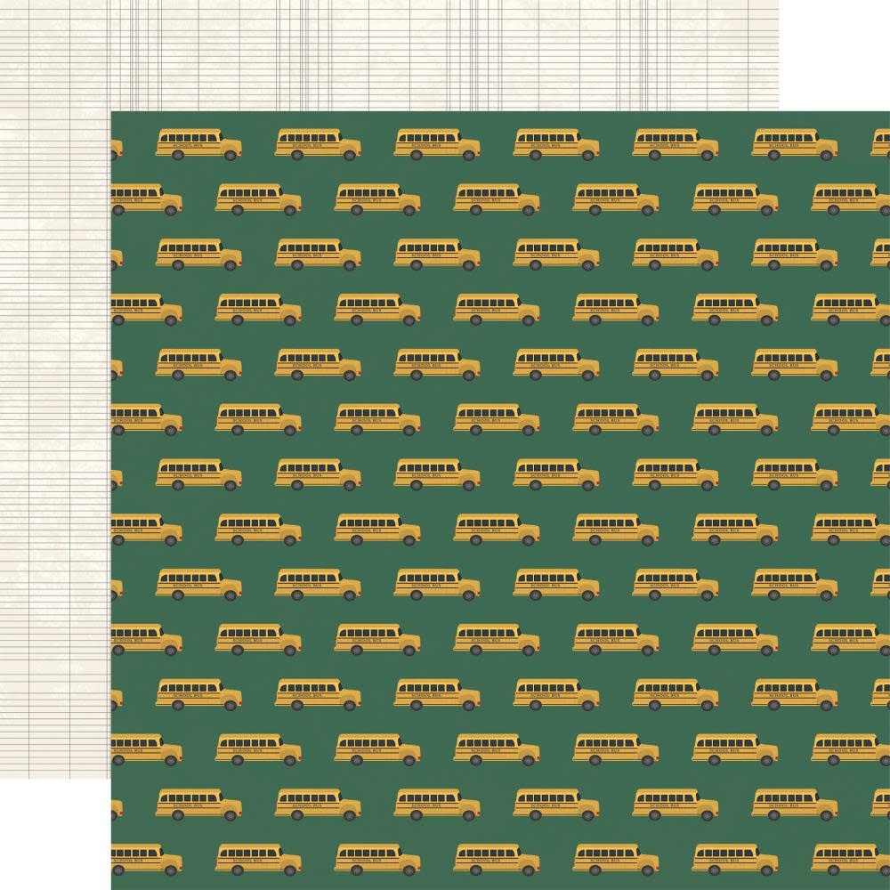 CARTA BELLA CARTA BELLA BACK TO SCHOOL SCHOOL BUSES 12x12 CARDSTOCK