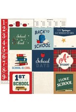 CARTA BELLA CARTA BELLA BACK TO SCHOOL 4x4 JOURNALING CARDS 12x12 CARDSTOCK