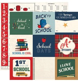 CARTA BELLA CARTA BELLA BACK TO SCHOOL 4x4 JOURNALING CARDS 12x12 CARDSTOCK
