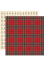 CARTA BELLA CARTA BELLA BACK TO SCHOOL LUNCH BOX PLAID 12x12 CARDSTOCK