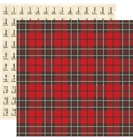 CARTA BELLA CARTA BELLA BACK TO SCHOOL LUNCH BOX PLAID 12x12 CARDSTOCK