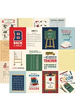 CARTA BELLA CARTA BELLA BACK TO SCHOOL 3x4 JOURNALING CARDS 12x12 CARDSTOCK