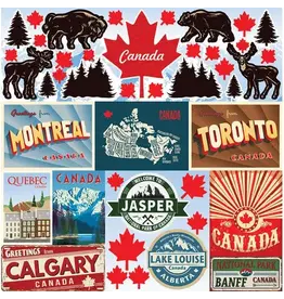 REMINISCE REMINISCE THE GREAT NORTH 12x12 DIE CUT STICKERS