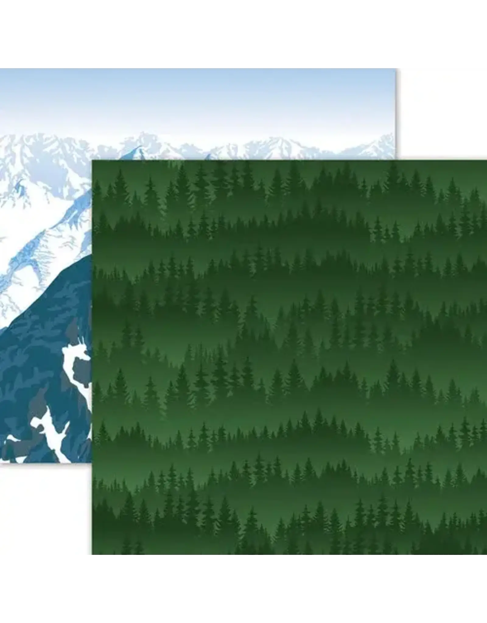 REMINISCE REMINISCE THE GREAT NORTH NORTHERN WILDERNESS 12x12 CARDSTOCK