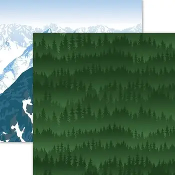 DESIGNS BY REMINISCE REMINISCE THE GREAT NORTH NORTHERN WILDERNESS 12x12 CARDSTOCK