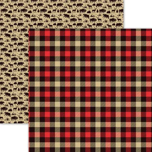 DESIGNS BY REMINISCE REMINISCE THE GREAT NORTH WHISTLER WEAVE 12x12 CARDSTOCK