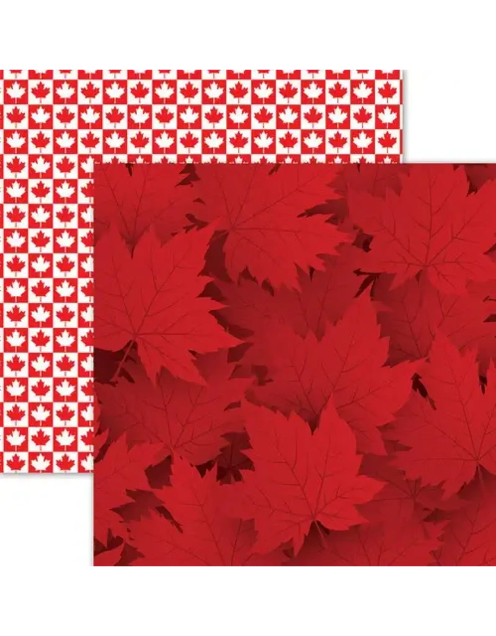 REMINISCE REMINISCE THE GREAT NORTH MAPLE LEAF MOTIF 12x12 CARDSTOCK