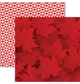 REMINISCE REMINISCE THE GREAT NORTH MAPLE LEAF MOTIF 12x12 CARDSTOCK