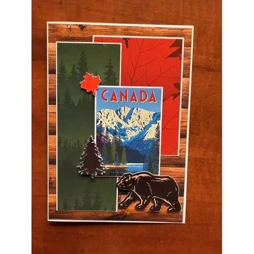 DESIGNS BY REMINISCE REMINISCE THE GREAT NORTH MAPLE LEAF MOTIF 12x12 CARDSTOCK