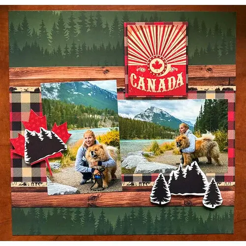 DESIGNS BY REMINISCE REMINISCE THE GREAT NORTH NORTHERN WILDERNESS 12x12 CARDSTOCK