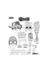 RANGER DYLUSIONS DINKY DOLLS SET #3 8.5x7 CLING STAMP SET