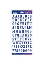 AMERICAN CRAFTS AMERICAN CRAFTS STICKO BLUE GLITTER CARNIVAL ALPHABET STICKERS