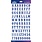 AMERICAN CRAFTS AMERICAN CRAFTS STICKO BLUE GLITTER CARNIVAL ALPHABET STICKERS