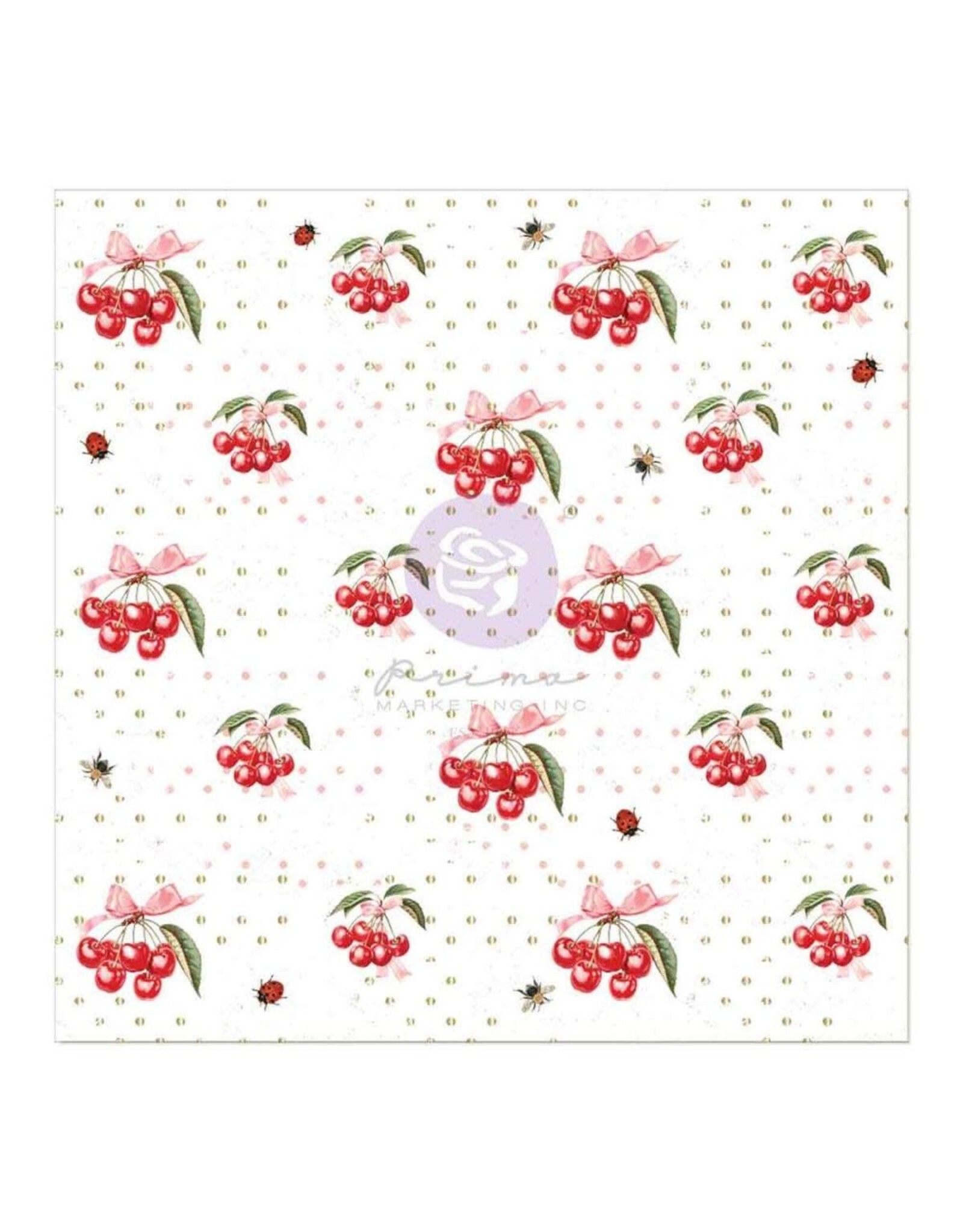 PRIMA PRIMA FRANK GARCIA CHERRY SWEET 12x12 ACETATE SHEET