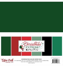 ECHO PARK PAPER ECHO PARK CHRISTMAS EXPRESS 12x12 SOLIDS PAPER PACK