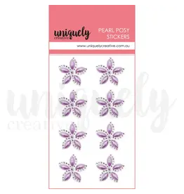 UNIQUELY CREATIVE UNIQUELY CREATIVE PURPLE PEARL POSY STICKERS