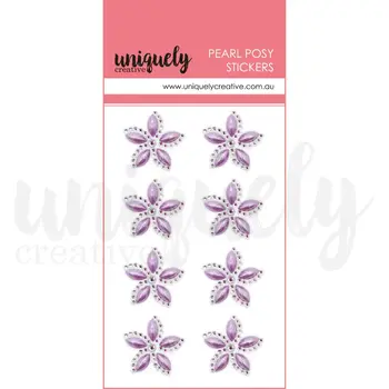 UNIQUELY CREATIVE UNIQUELY CREATIVE PURPLE PEARL POSY STICKERS