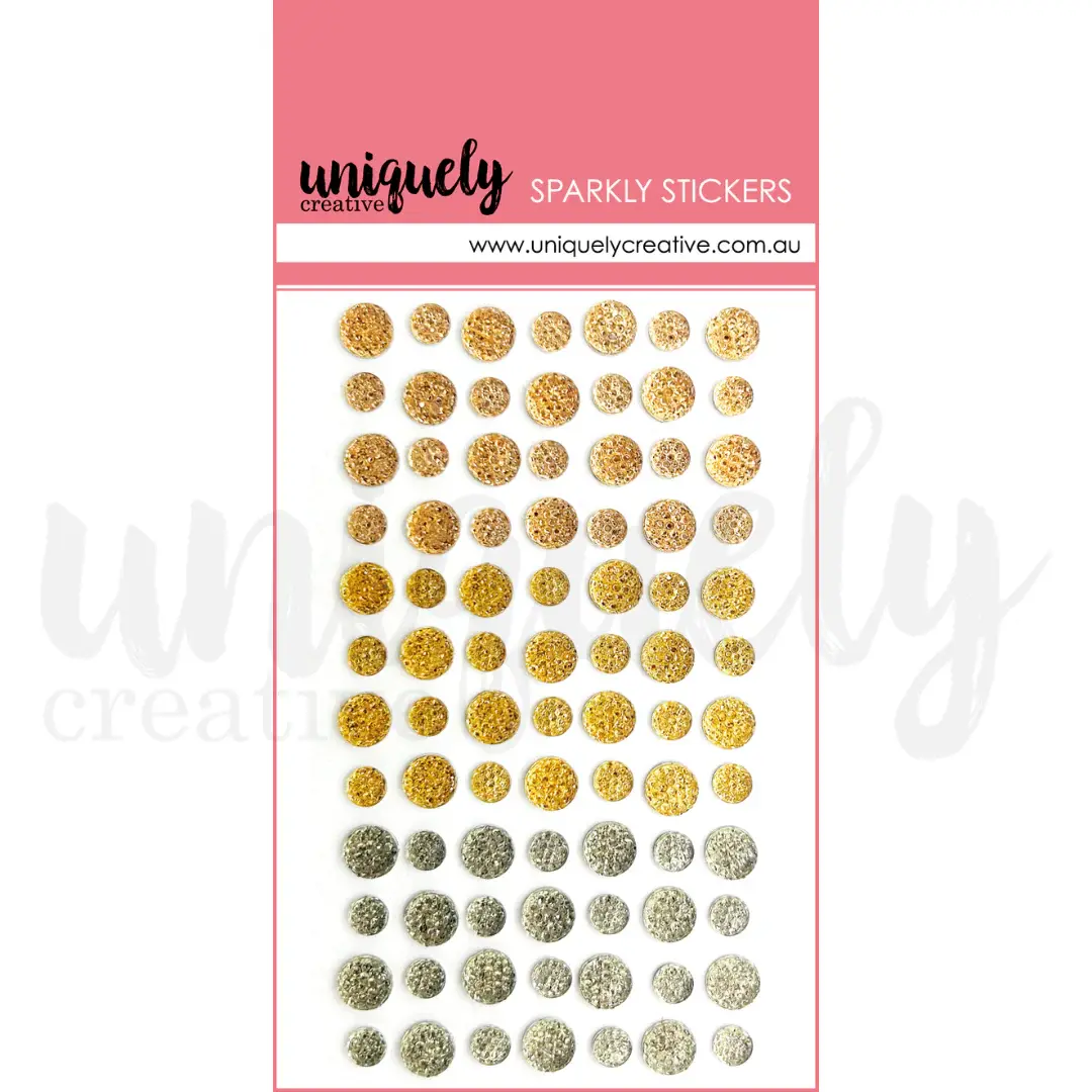 UNIQUELY CREATIVE UNIQUELY CREATIVE MIXED METALS SPARKLY STICKERS