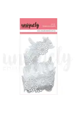 UNIQUELY CREATIVE UNIQUELY CREATIVE FLORAL LACE EMBELLISHMENTS UNIQUELY CREATIVE UNIQUELY CREATIVE FLORAL LACE EMBELLISHMENTS