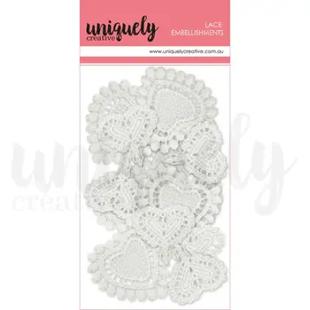 UNIQUELY CREATIVE UNIQUELY CREATIVE MIXED LACE HEARTS