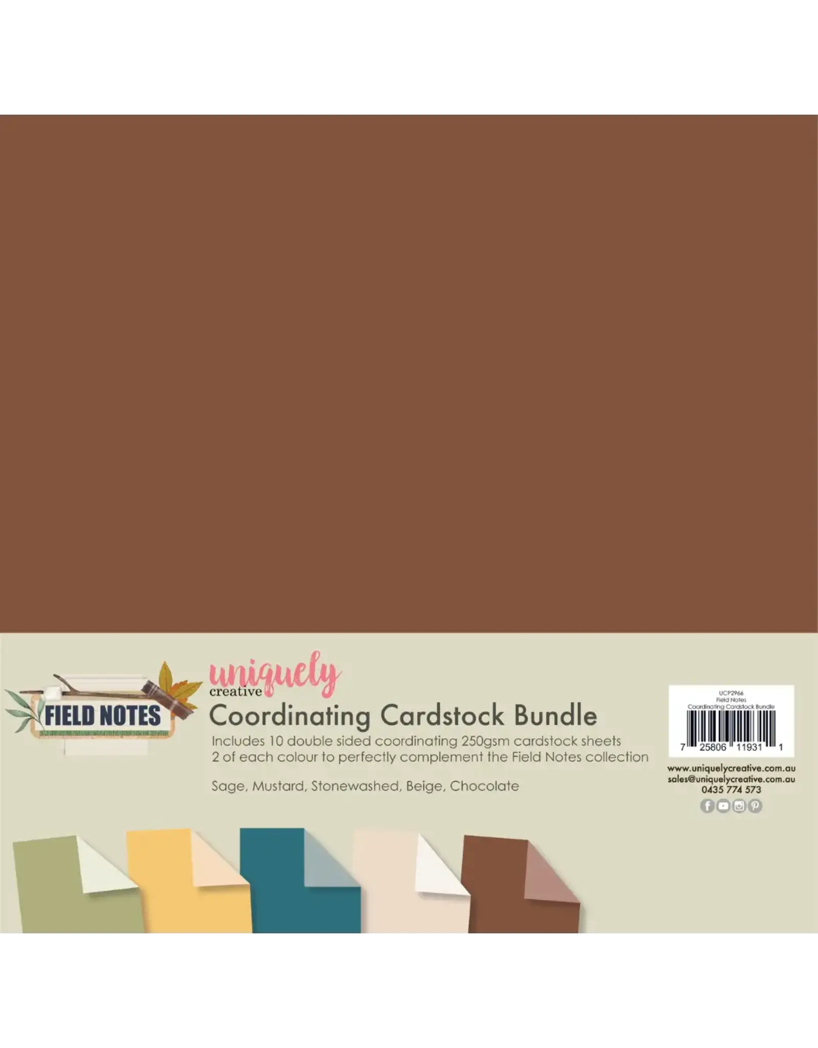 UNIQUELY CREATIVE UNIQUELY CREATIVE FIELD NOTES 12x12 CARDSTOCK BUNDLE