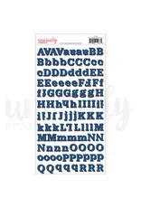UNIQUELY CREATIVE UNIQUELY CREATIVE NAVY DIMENSIONAL ALPHA STICKERS