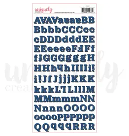 UNIQUELY CREATIVE UNIQUELY CREATIVE NAVY DIMENSIONAL ALPHA STICKERS