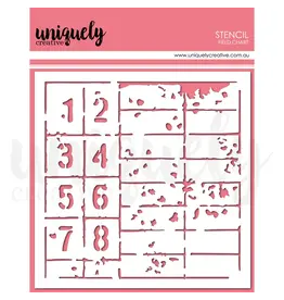UNIQUELY CREATIVE UNIQUELY CREATIVE FIELD CHART STENCIL