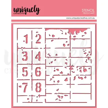 UNIQUELY CREATIVE UNIQUELY CREATIVE FIELD CHART STENCIL