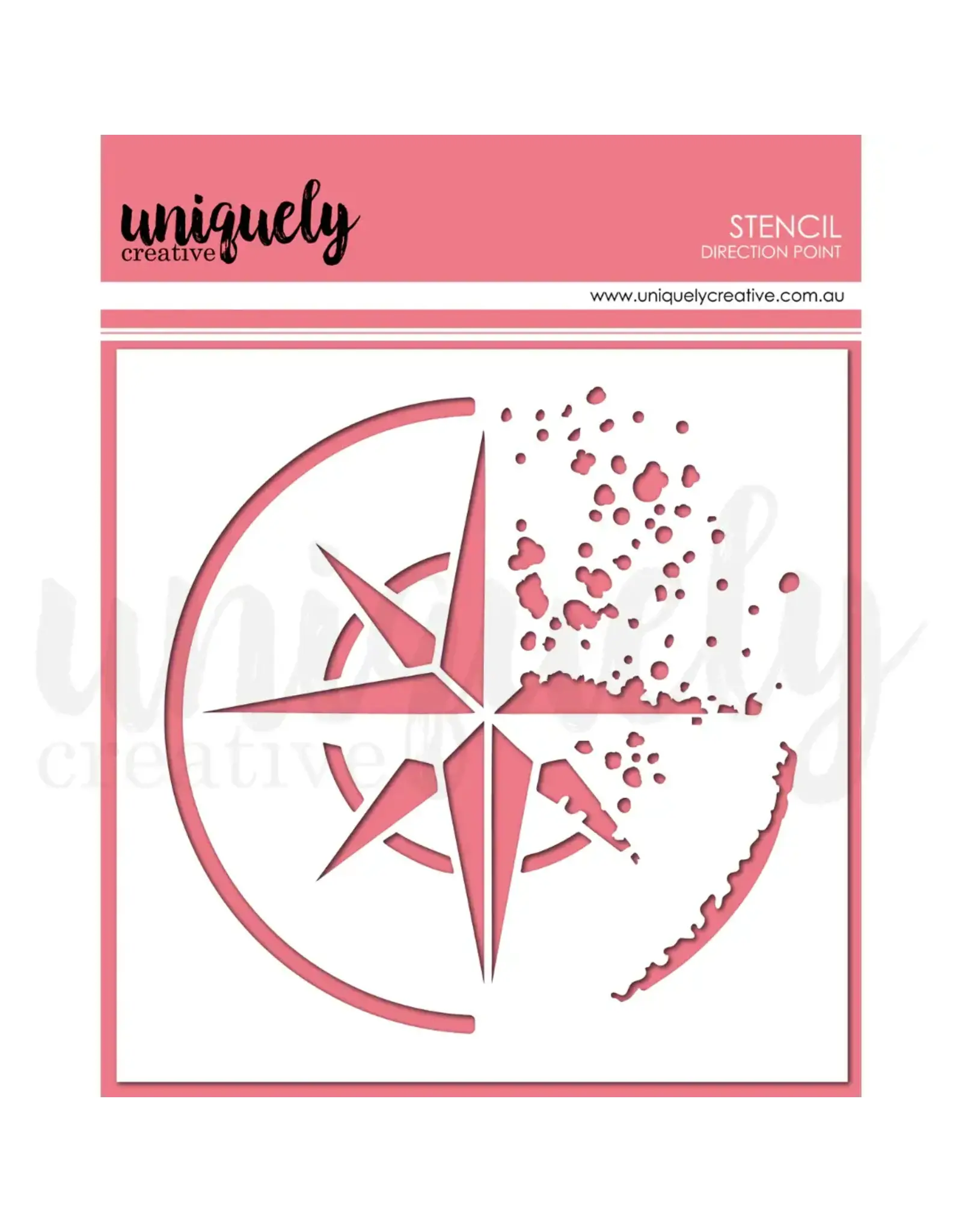 UNIQUELY CREATIVE UNIQUELY CREATIVE DIRECTION POINT STENCIL