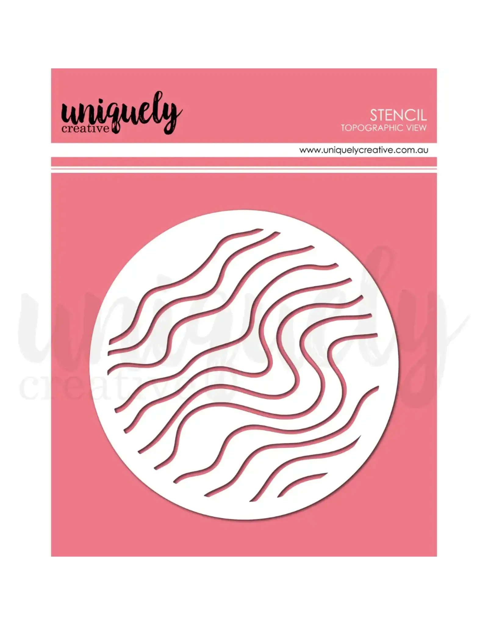 UNIQUELY CREATIVE UNIQUELY CREATIVE TOPOGRAPHIC VIEW STENCIL