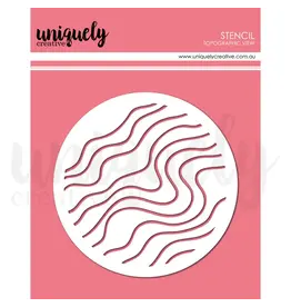 UNIQUELY CREATIVE UNIQUELY CREATIVE TOPOGRAPHIC VIEW STENCIL